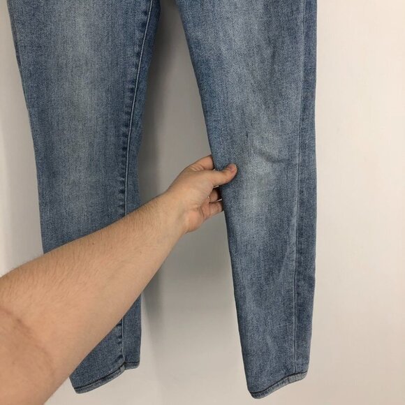 Denim Forum Indigo The Lola High Rise Skinny  High-waisted skinny jeans 27x28 - Picture 10 of 16